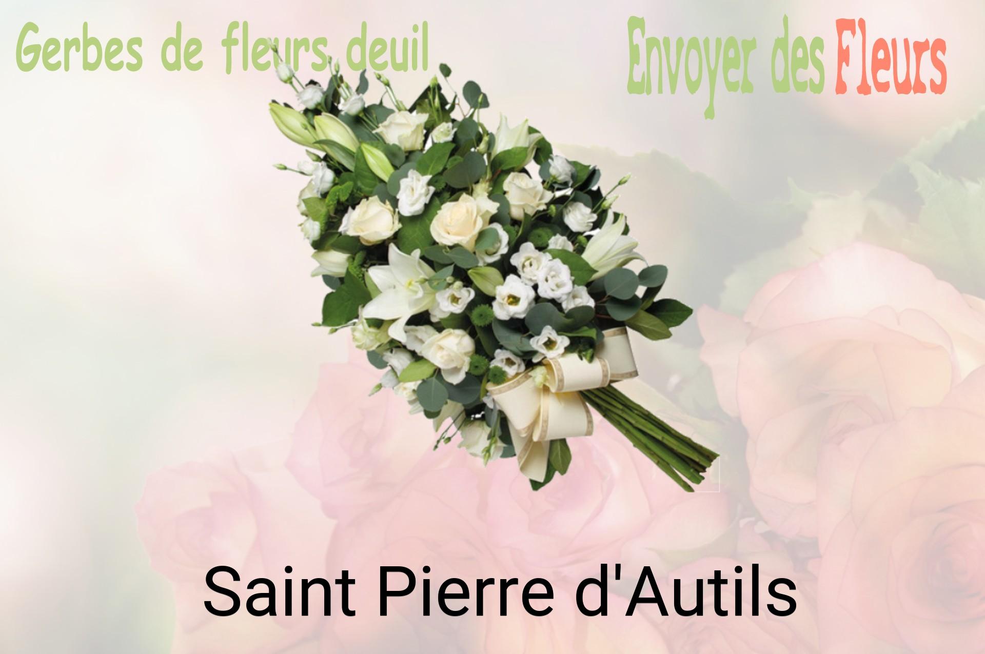 Gerbe de fleurs de deuil livrée à Saint-Pierre-d'Autils